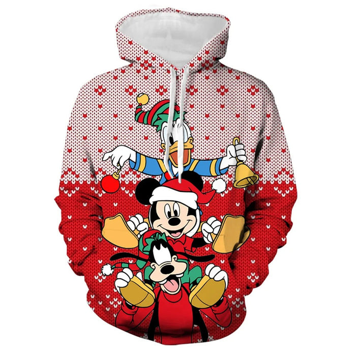 Mickey Minnie And Winnie Christmas Sweatshirt - Grafton Collection