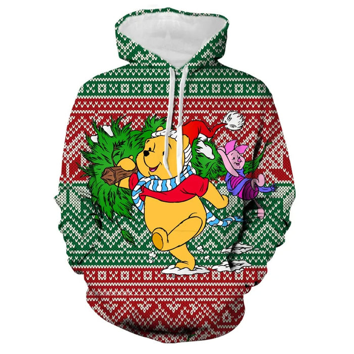 Mickey Minnie And Winnie Christmas Sweatshirt - Grafton Collection