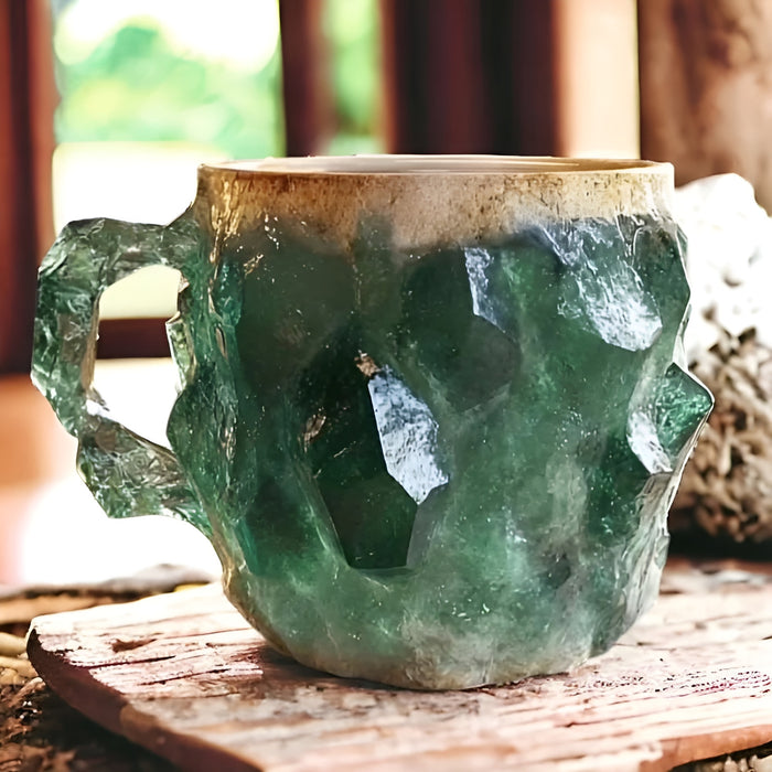 Mineral Crystal Crafted Coffee Mugs