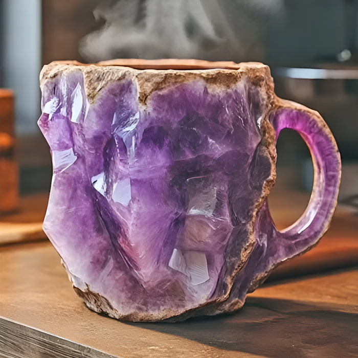 Mineral Crystal Crafted Coffee Mugs