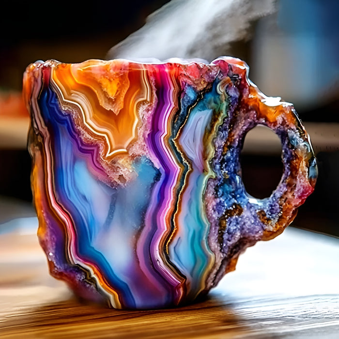 Mineral Crystal Crafted Coffee Mugs