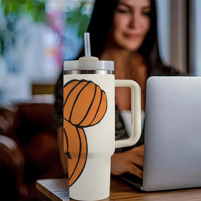 Pumpkin Printed Insulated Tumbler