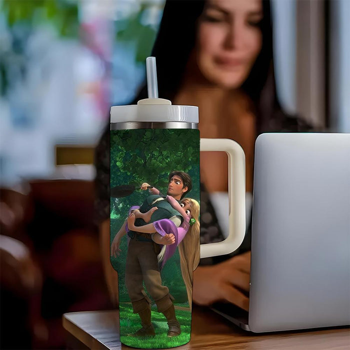 Rapunzel Cartoon Insulated Tumbler