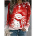 Round Collar Animal Printed Christmas Sweater - Grafton Collection