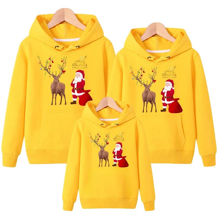 Santa Printed Casual Matching Hoodies - Grafton Collection