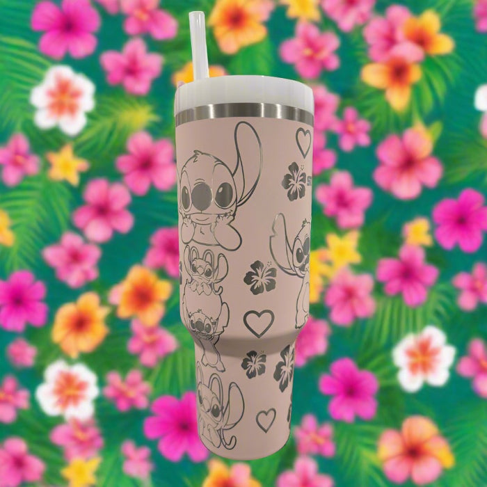 Stitch And Angel Printed Tumbler