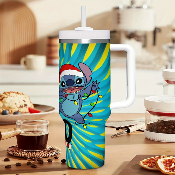 Stitch Insulated Tumbler With Lid And Straw