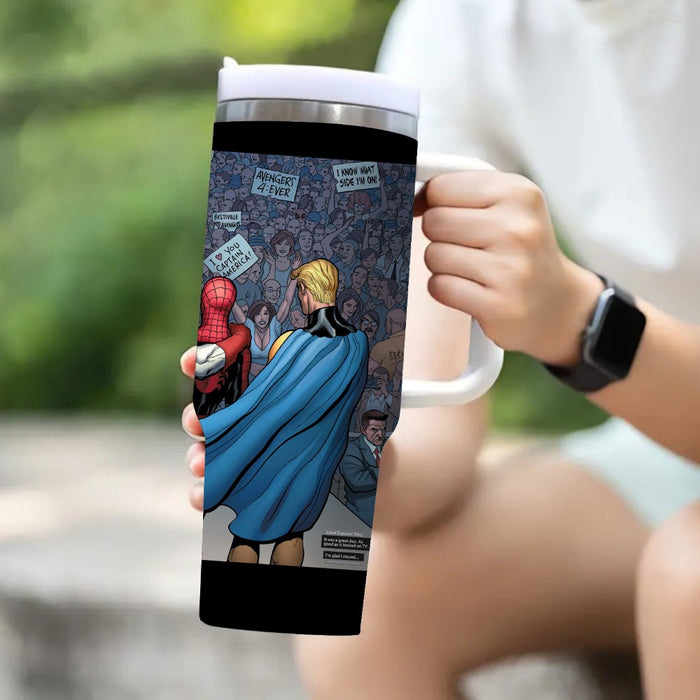 Superheroes Comic Printed Insulated Tumbler