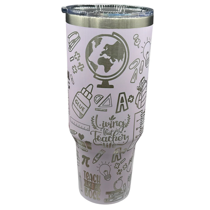 Teacher Laser Engraved Personalized Tumbler