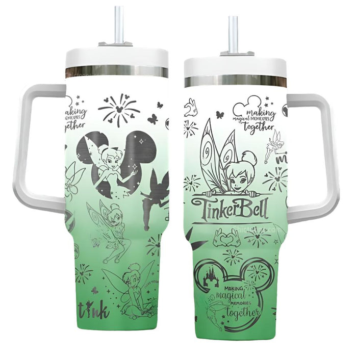 Tinker Bell Pattern Engraved Tumbler