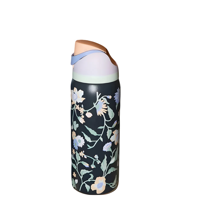 Tumbler With Floral Designs