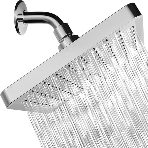 High Pressure Rain - Luxury Modern Chrome Look - Tool-Less 1-Min Installation - Adjustable Replacement For Your Bathroom Shower Head - Grafton Collection