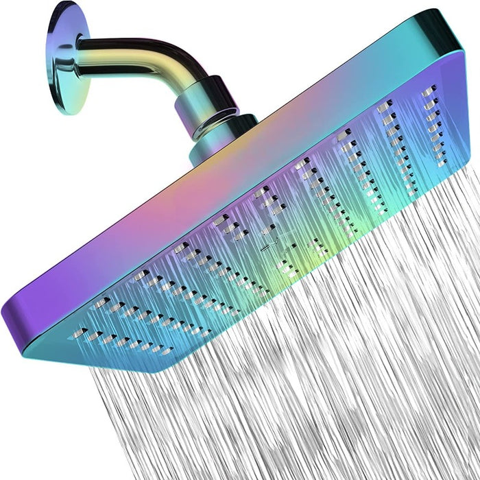 High Pressure Rain - Luxury Modern Chrome Look - Tool-Less 1-Min Installation - Adjustable Replacement For Your Bathroom Shower Head - Grafton Collection