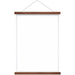 Magnetic Posters Frame Hanger, Natural Teak, Poster Hanger For Photos, Pictures, Prints, Maps, Scrolls And Canvas Artworks - Grafton Collection