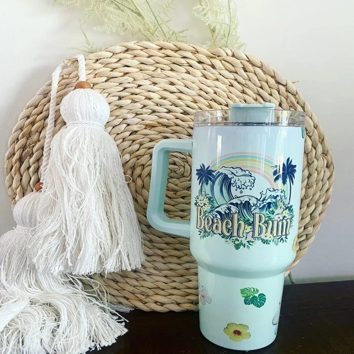 Beach Waves Design Insulated Tumbler