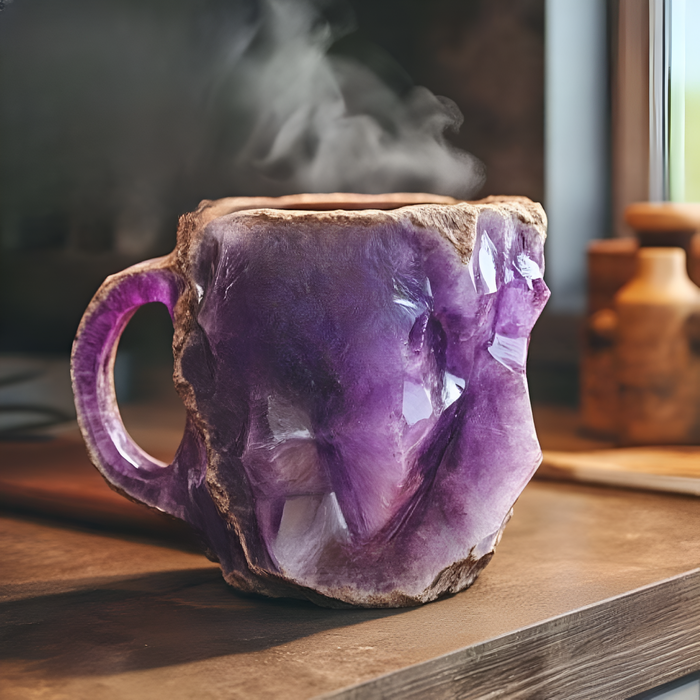 Mug with a Natural Stone Like Texture