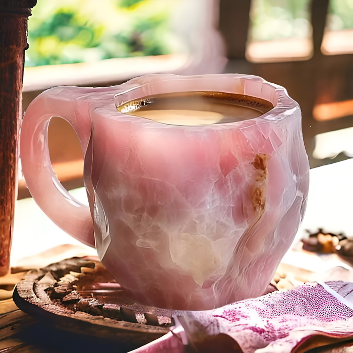 Mug with a Natural Stone Like Texture