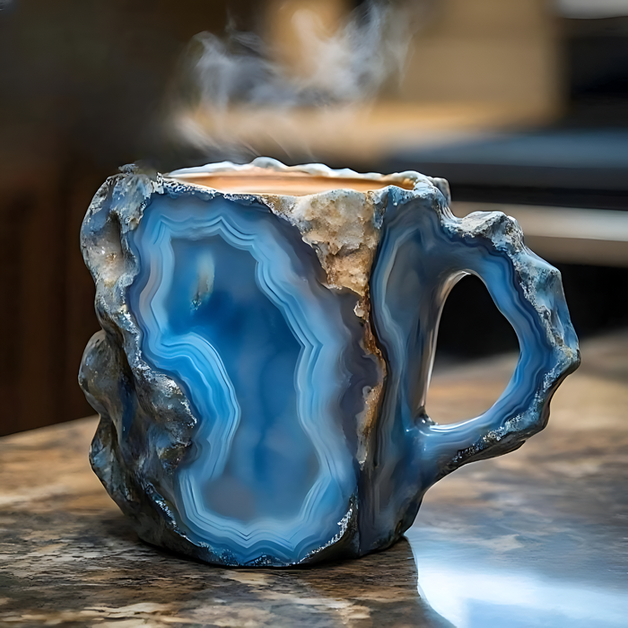 Mug with a Natural Stone Like Texture