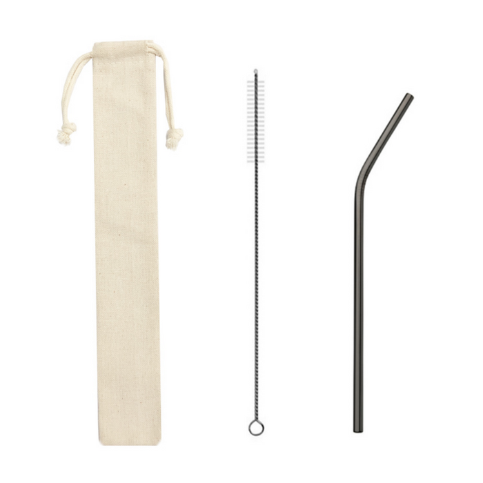 Stainless Steel Reusable Straws With Pouch - Grafton Collection