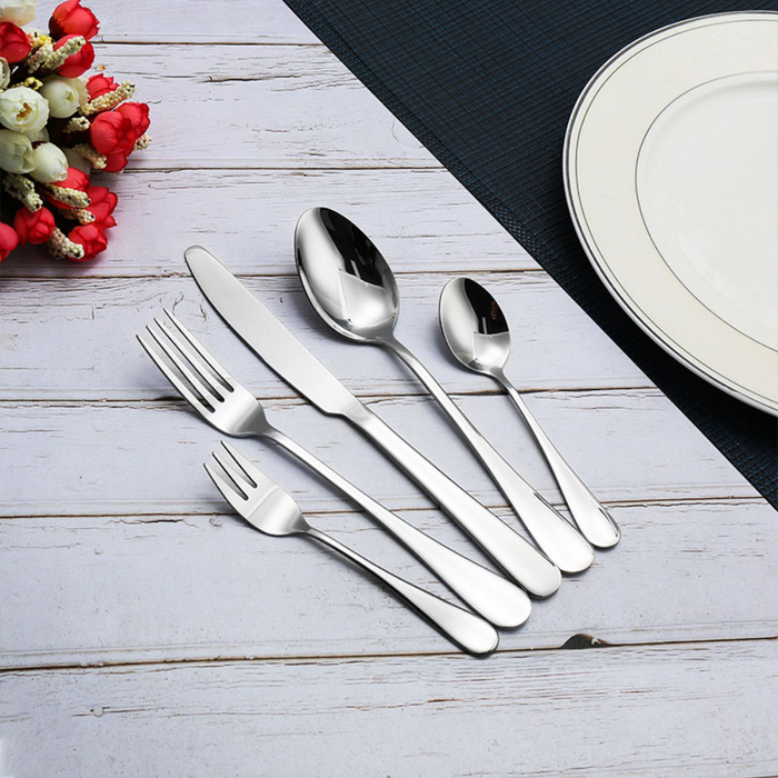 High Quality 72Pcs Stainless Steel Cutlery Set With Wooden Case