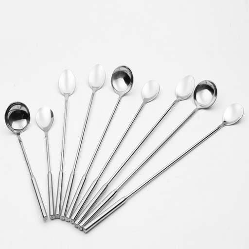 Stainless Steel Coffee House Long Mixing Spoons - Grafton Collection