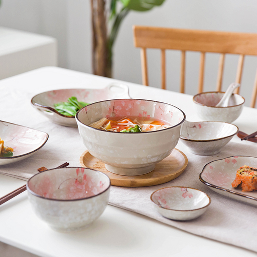 Japanese Cherry Blossom Ceramic Dinnerware - Grafton Collection