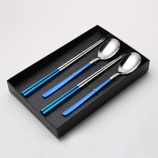 Elegant Spoon & Chopstick Wedding Flatware Set - Grafton Collection