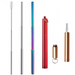 Foldable Stainless Steel Straws + Case - Grafton Collection