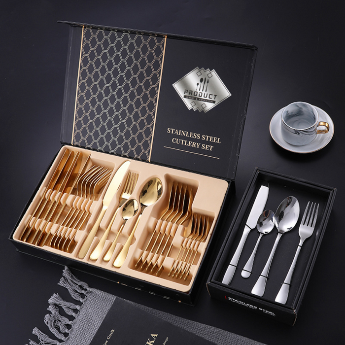Stainless Steel Cutlery Set - 16 & 24 Pieces