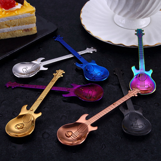 Creative Guitar Shaped Stainless Steel Spoons - Grafton Collection