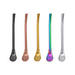Reusable Colorful Stainless Steel Stirring Spoon Straws - Grafton Collection