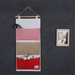 Red & Beige Cotton & Linen Hanging Storage Organizer - Grafton Collection