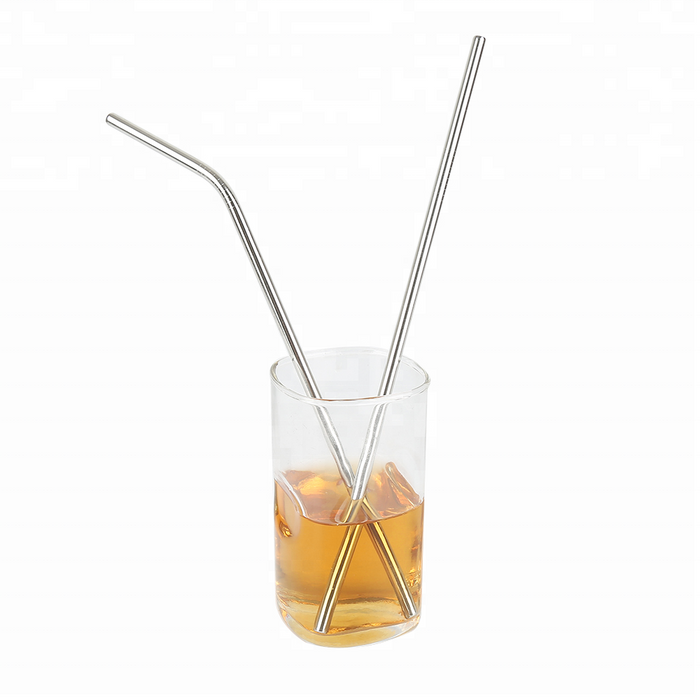 Stainless Steel Silver Juice Straw