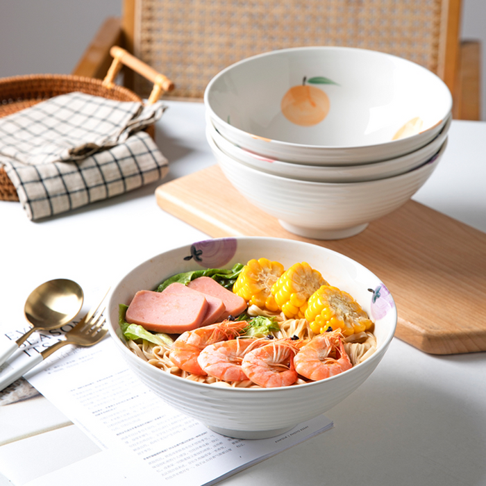 Fruit Pattern Style Salad & Rice Bowl