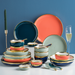 21 Piece Ceramic Dinnerware Set - Grafton Collection