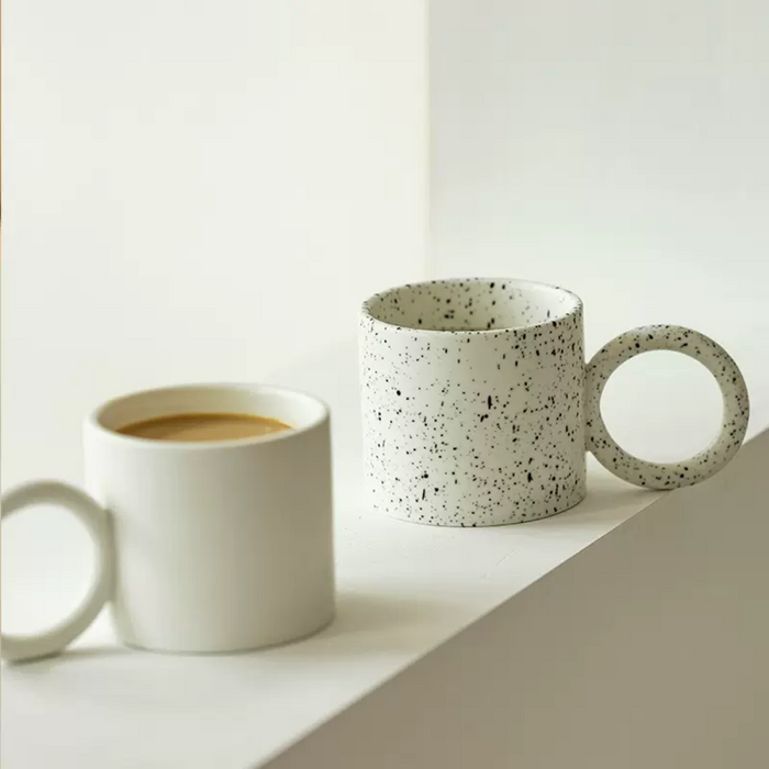 Ring-Shaped Ceramic Mugs