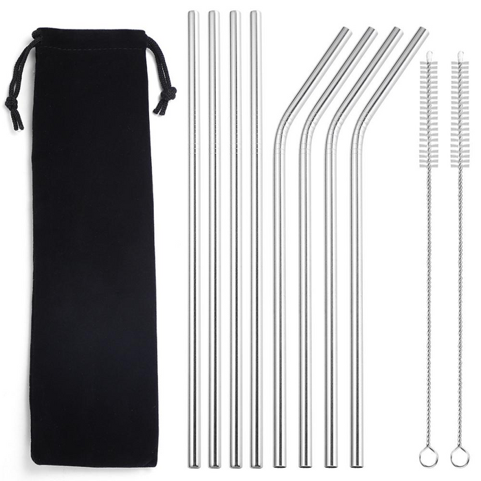 Reusable Metal Straws + Case - Grafton Collection