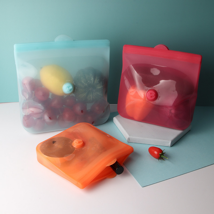 Silicone Coloured Food Storage Bags - Grafton Collection