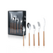 Stainless Steel Wooden Cutlery Set - 20 Pieces - Grafton Collection