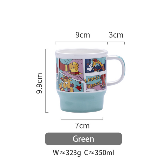 Creative Comic Strip Style Coffee Mug - Grafton Collection