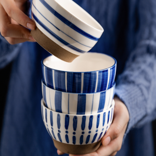 Ceramic Blue Bowls - Grafton Collection