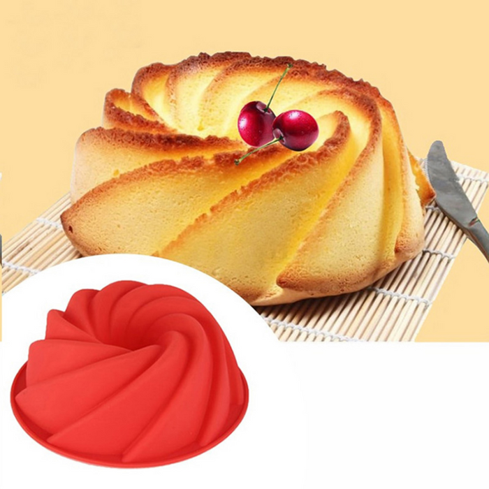 9.5" Food Grade Silicone Spiral Cake Baking Tool