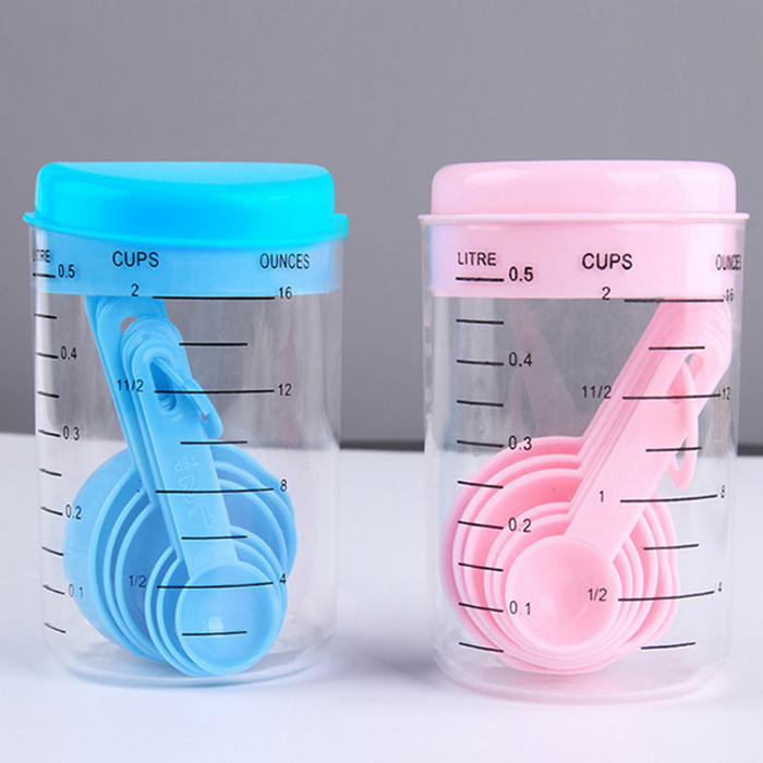 7-Piece Measuring Cup Set With Scale Tool