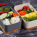 Bamboo Lunch Box With Cutlery & Lid - Grafton Collection