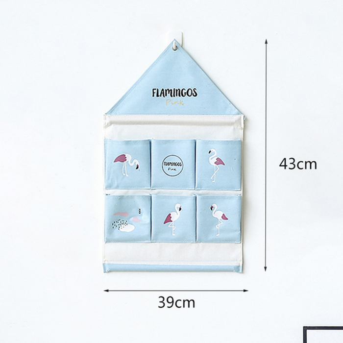 Creative Flamingo Household Wall-Mounted Storage Bag
