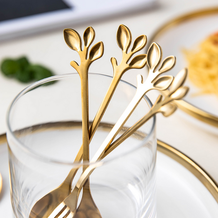 6 Piece Leaf Cutlery Set