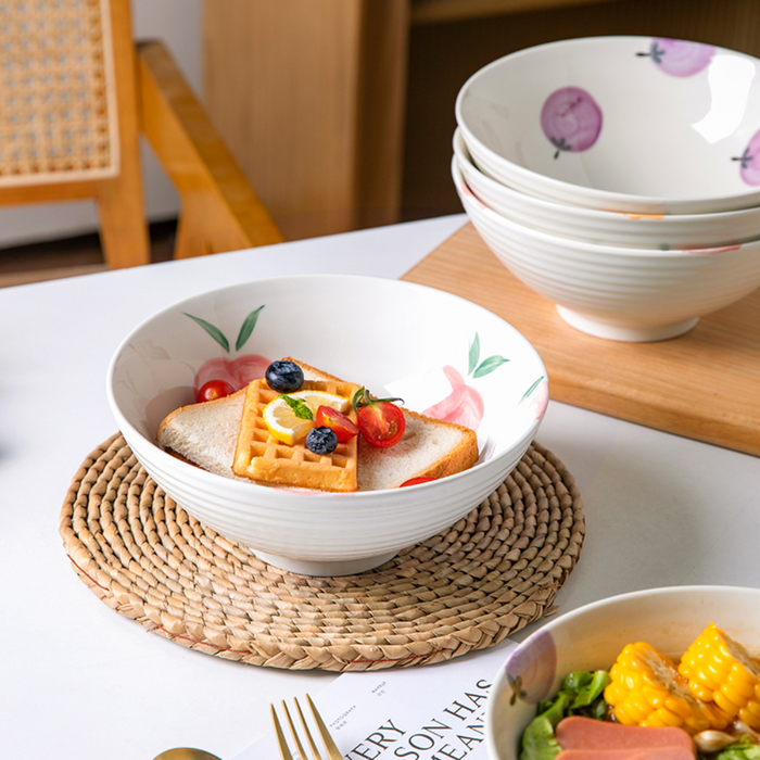 Fruit Pattern Style Salad & Rice Bowl