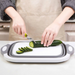 Foldable Chopped & Filtered Multifunctional Cutting Board & Container - Grafton Collection