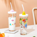 Glass Cartoon Straw Cups - Grafton Collection