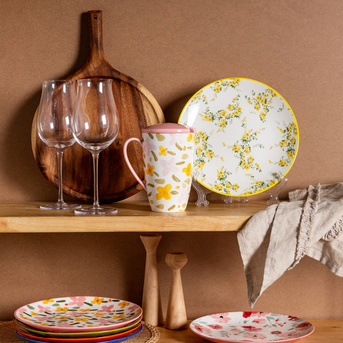 Ceramic Flower Plates - Grafton Collection